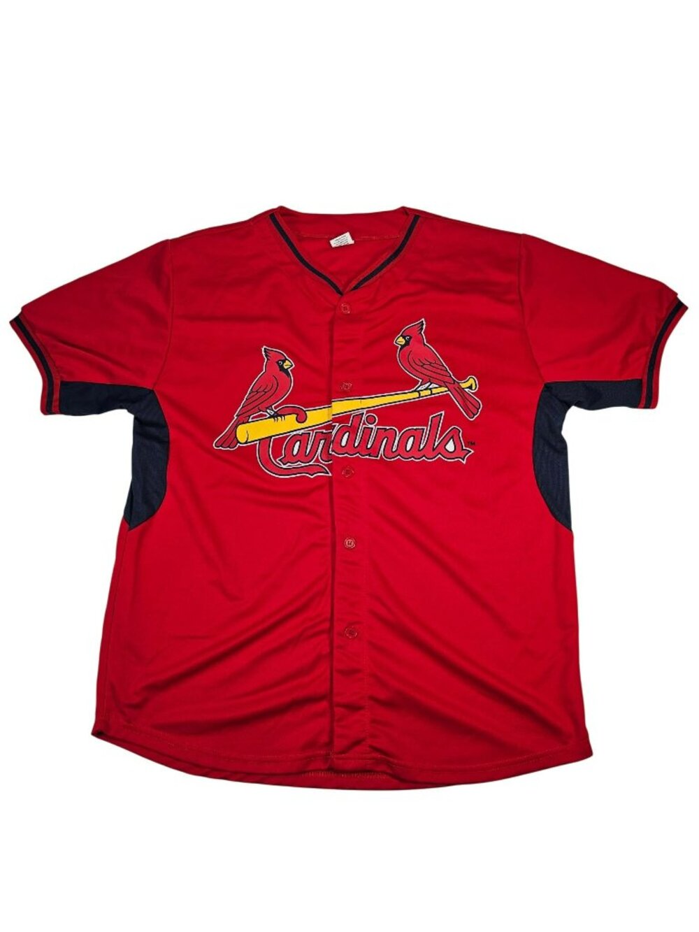 St. Louis Cardinals #13 Matt Carpenter SGA Button-Up Baseball Jersey Size XL Red